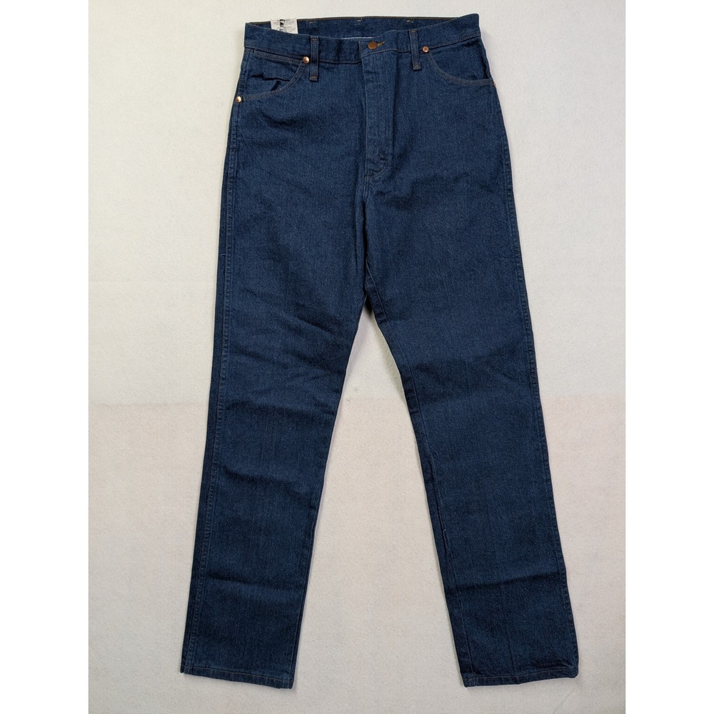 Wrangler Womens Cowboy Cut Slim Fit Jeans 15 x 34 14MWZG Rigid Indigo Blue